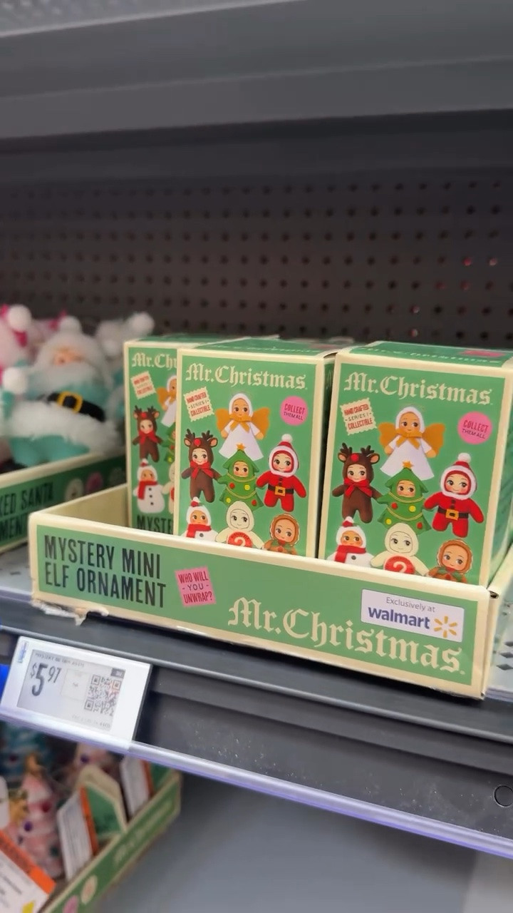 These are already selling out! New @mrchristmas mystery mini ornaments at Walmart! $5.97 each and there are 6 to collect! Follow + comment “SHOP” for a link! (make sure you’re following to receive it) ✨ & if you love Holiday finds and gift ideas, follow along for more!