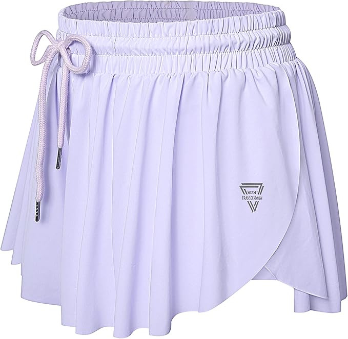 Wsirmet Womens Flowy Athletic Shorts 2 in 1 Running Yoga Shorts High Waisted Workout Biker Spande... | Amazon (US)