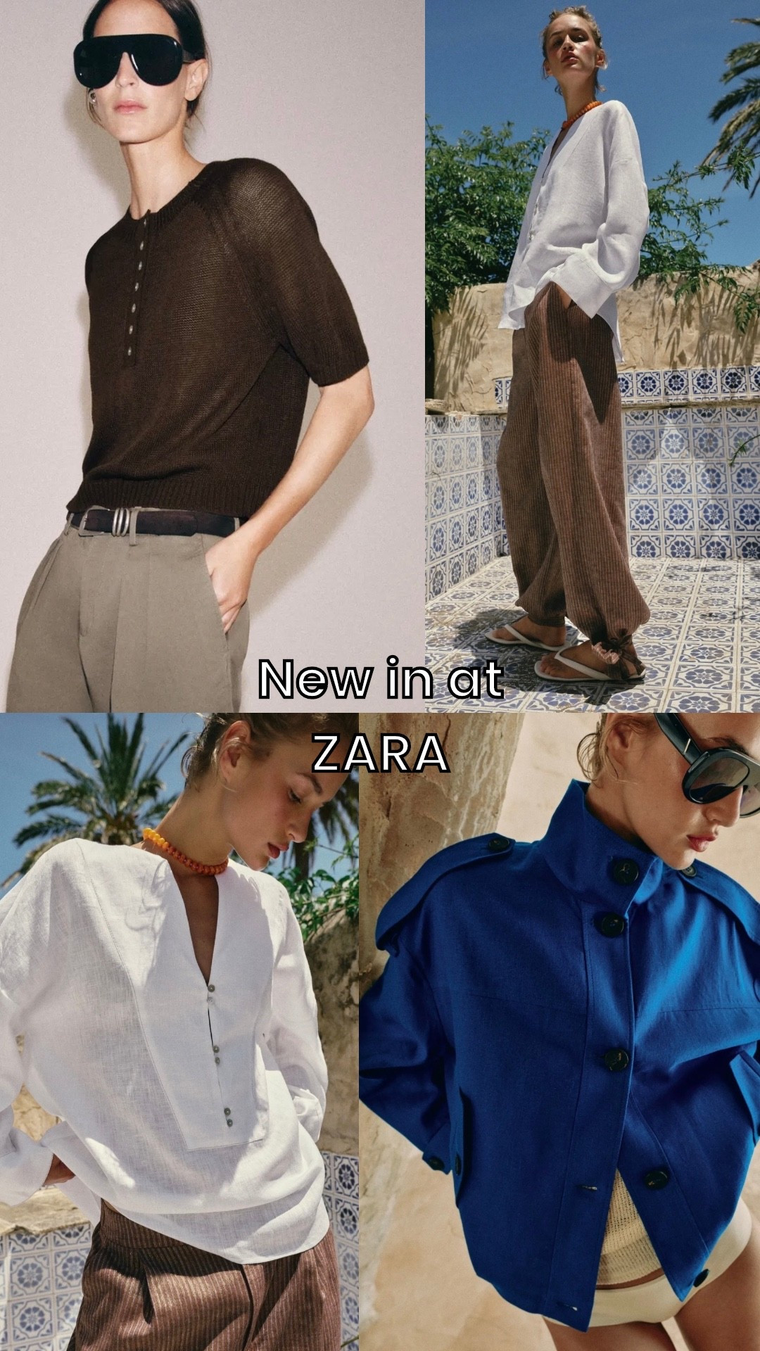New in at Zara. 💙🤎