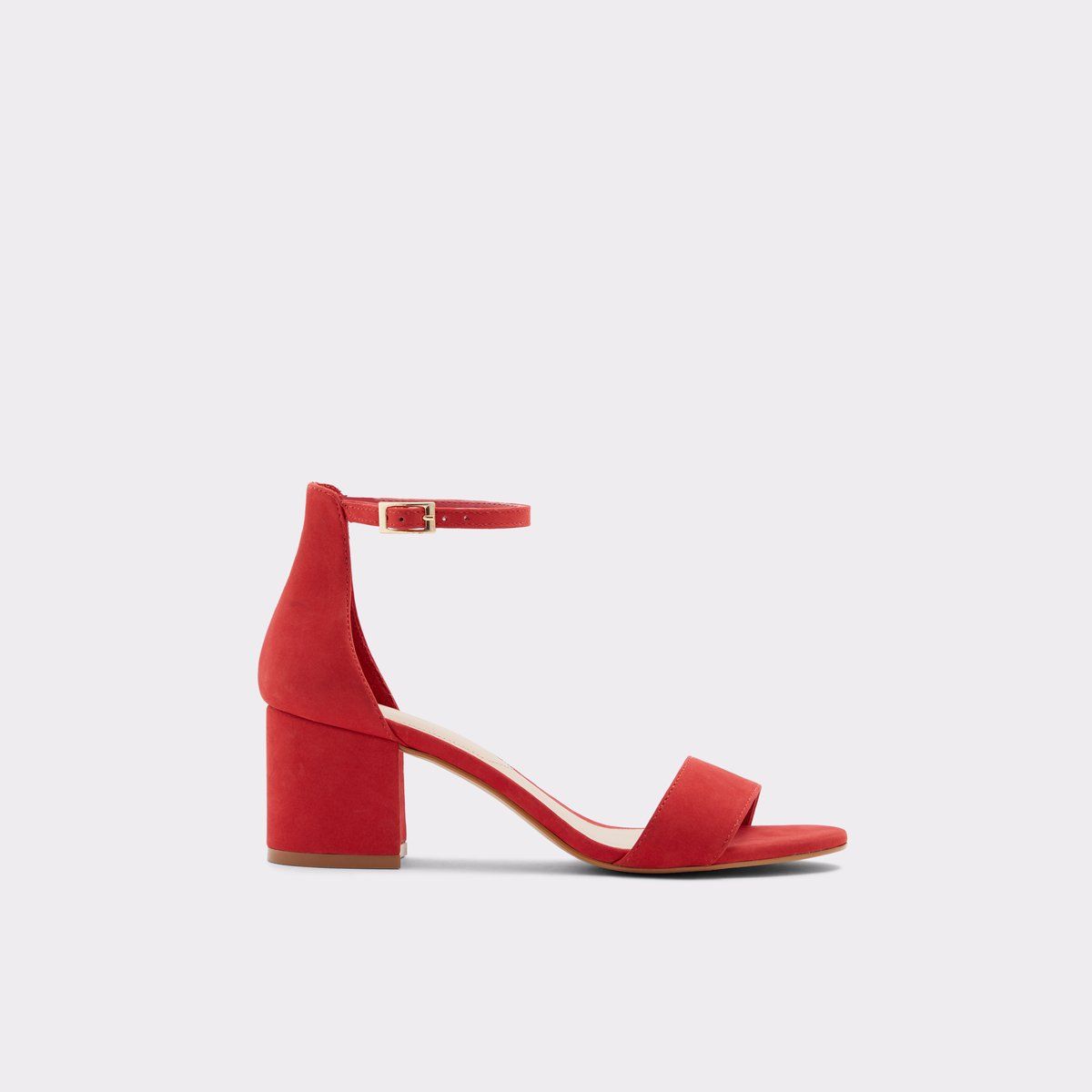Villarosa Red Nubuck Women's Block heels | Aldoshoes.com US | Aldo Shoes (US)