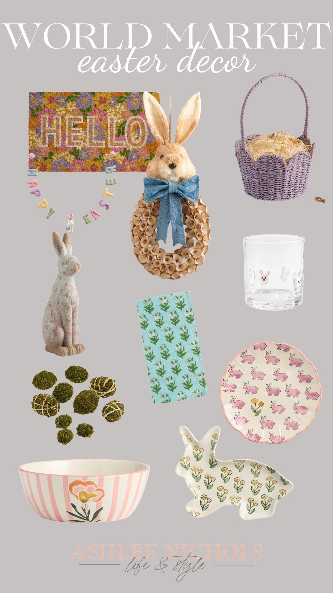 World market Easter decor