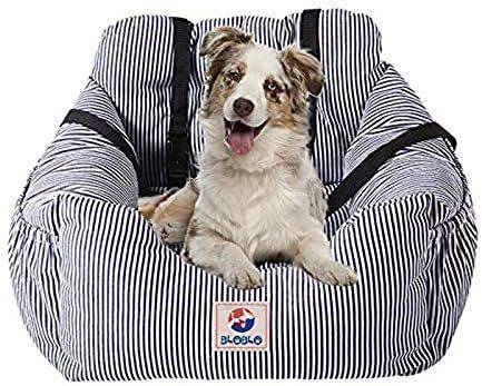 BLOBLO Dog Car Seat Pet Booster Seat Pet Travel Safety Car Seat Dog Bed for Car with Storage Pocket | Amazon (US)
