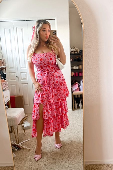 Pink formal dress
Charlotte dress
Pink pumps
Dinner dress
Brunch outfit
Wedding guest dress

#LTKmidsize #LTKstyletip #LTKtravel