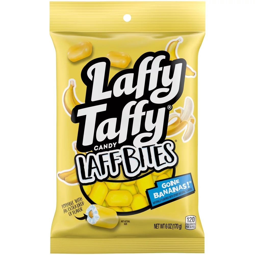 LAFFY TAFFY LAFF BITES BANANA 6OZ PEG | Walmart (US)