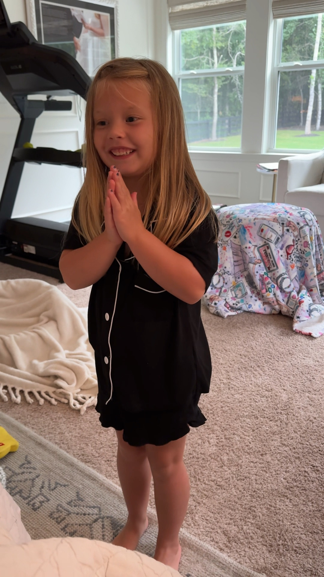 These short pajamas are Eliza’s favorites! They are super soft and I love the ruffled shorts. They come in lots of colors and patterns and a long sleeved, long pants version is available too. girl pajamas set fall pajamas silk pajamas girl sleepwear girl gift 

#LTKKids #LTKFindsUnder50 #LTKSaleAlert