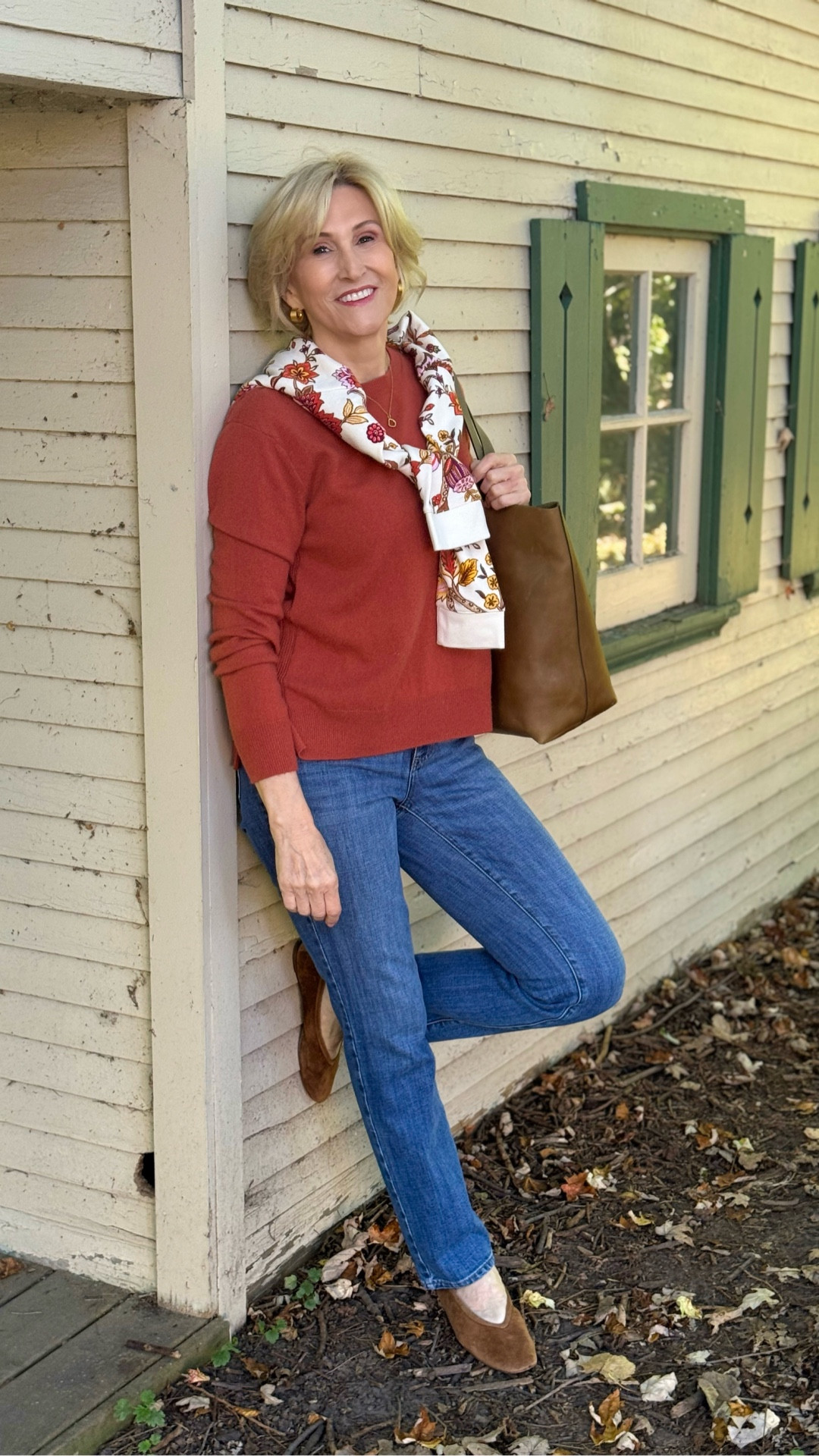 A little denim, a little fall color, and a whole lot of easy style 🍂

This is one of those outfits I keep reaching for. A classic Talbots knit, great-fitting jeans, and I tied this floral sweatshirt around my shoulders for that extra layer (and a little personality). It’s practical, polished, and perfect for those in-between days.

I love looks that feel relaxed but still put together, whether I’m out for coffee, wandering around town, or sneaking in a casual lunch date.

#LTKSeasonal #LTKOver40 #LTKootd