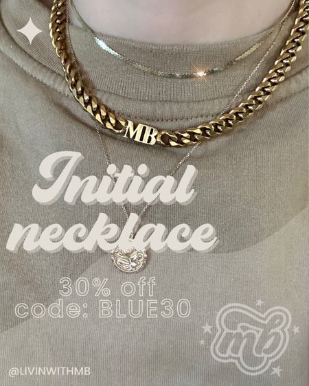 My initial necklace from Abbott Lyon is waterproof, and tarnish-resistant. They also have 30% off sitewide with code: BLUE30

Ships from the UK, so be sure to check shipping time.

#LTKunder100 #LTKGiftGuide #LTKstyletip