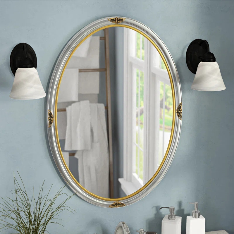 Astoria Grand Traditional Oval Wood Framed Gold Accent Mirror & Reviews | Wayfair | Wayfair North America