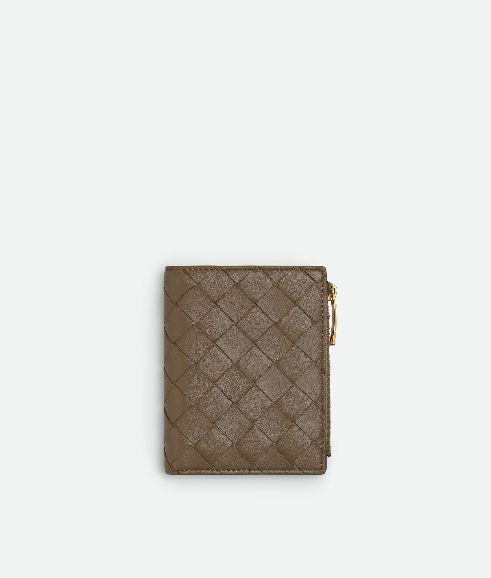 Women's Intrecciato Small Bi-Fold Wallet in Fondant | Bottega Veneta US | Bottega Veneta