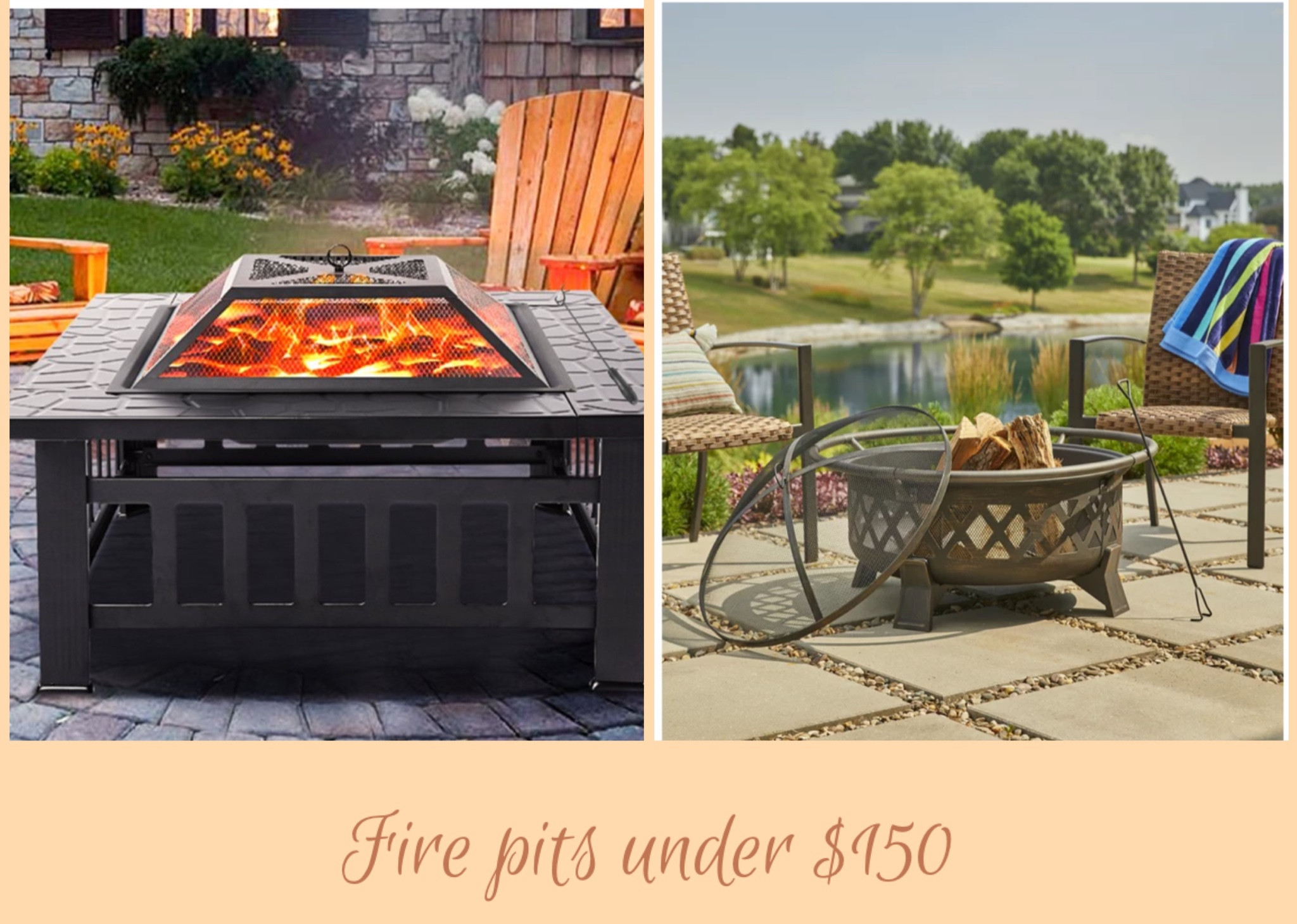 Great deals on fire pits for the fall marshmallow season!! #fallfirepit #falloutdoors #ltkfallsale #firepits #under150 #patiofurniture #camp

#LTKSale #LTKGiftGuide #LTKhome
