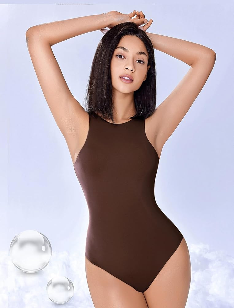 Avidlove Bodysuits for Women Crew Neck Sleeveless Body Suits Snap Closure Double Lined Tank Tops ... | Amazon (US)