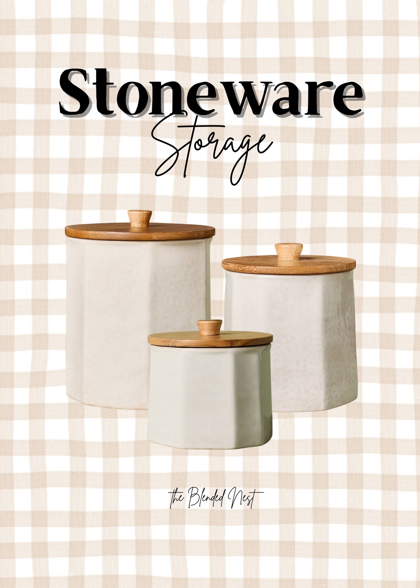 These stoneware containers are SO irresistible!!  I love the color of both the jar of the stoneware and the wooden lids.   Store coffee, flour, sugar or any other dry ingredients in them. They come in 4 sizes  

#LTKHome #LTKHoliday #LTKFindsUnder50