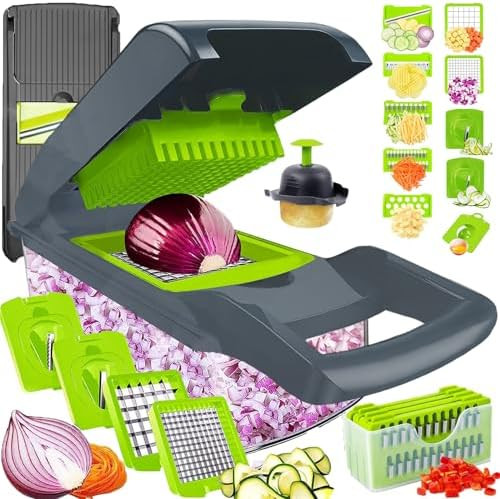 Vegetable Chopper Mandoline Slicer Home Kitchen Appliance Essential Gadget | Amazon (US)