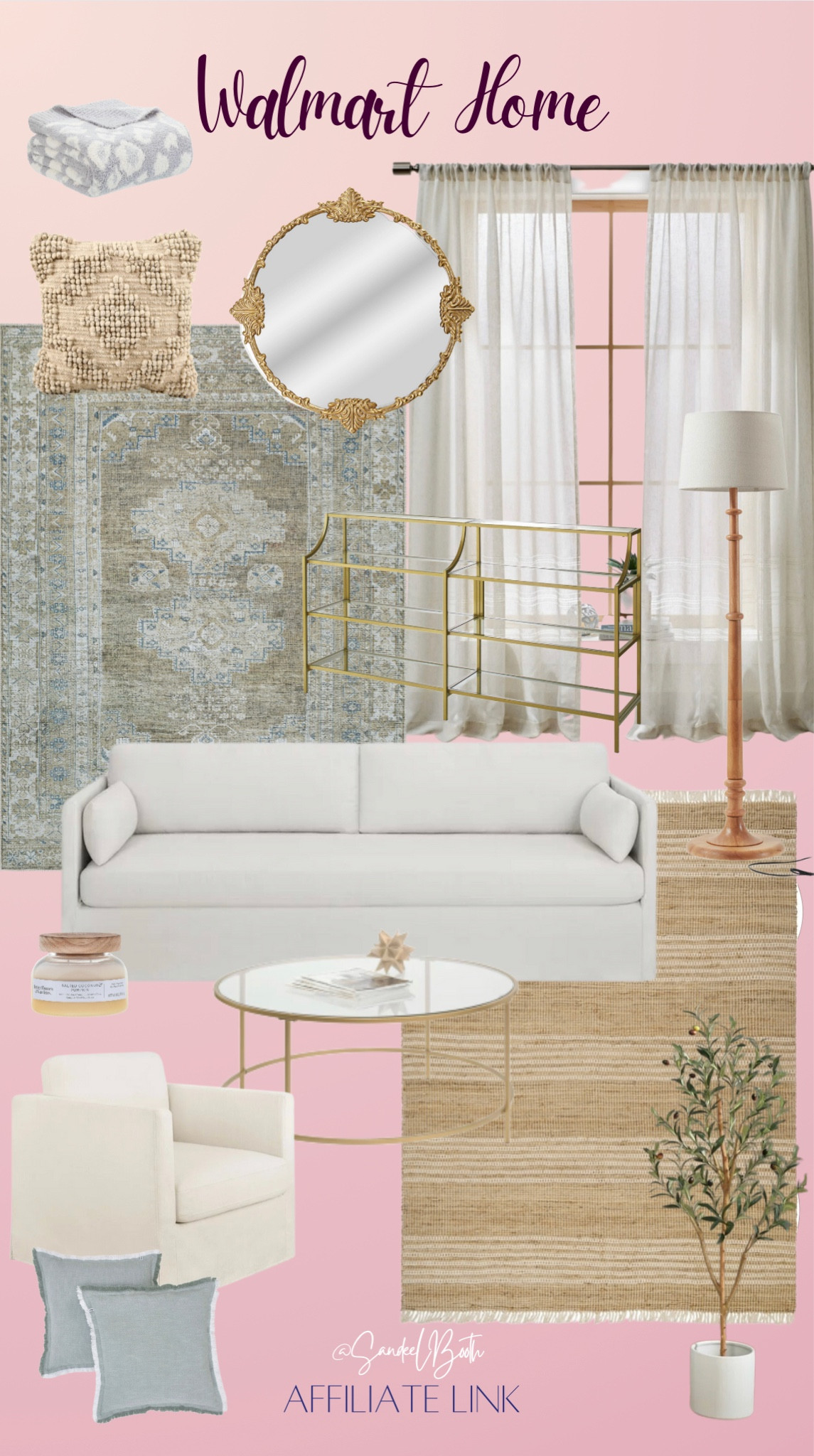 Coffee Table, living room, traditional, transitional, rug, sheer curtains, accent chair, sofa, floor lamp, 

#LTKsalealert #LTKhome #LTKfindsunder50