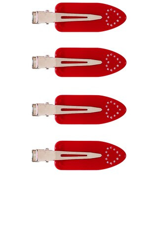 Emi Jay Popstar Clip Set in Amour Rouge from Revolve.com | Revolve Clothing (Global)