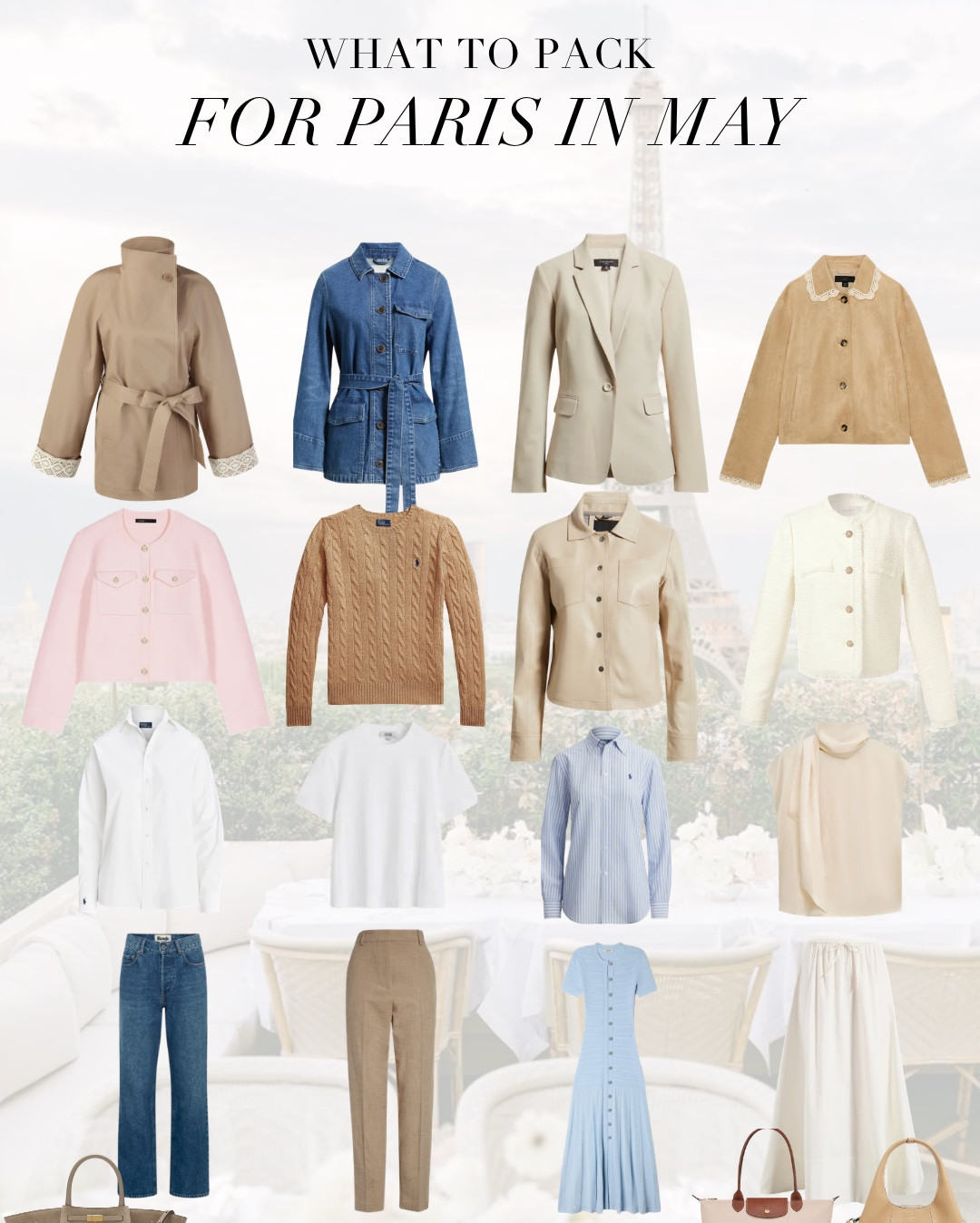 what to wear and pack  for paris in May 