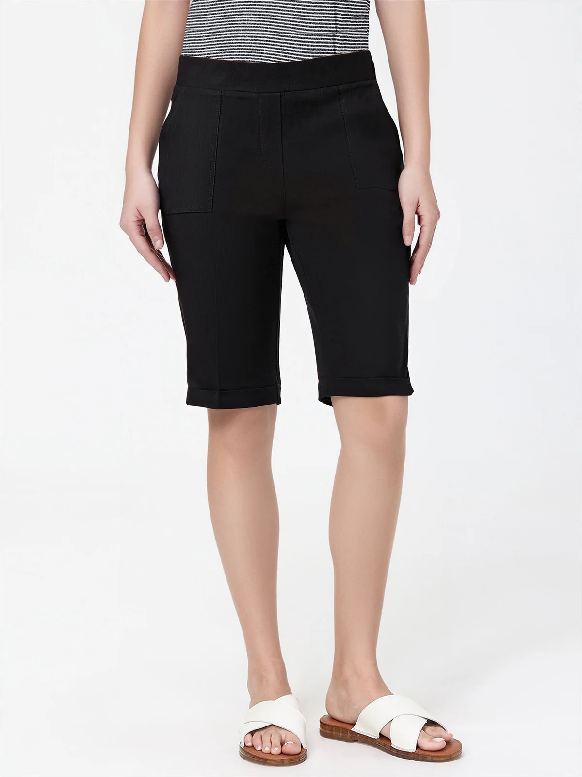 89th & Madison Millennium Stretch Bermuda Shorts | 89th + Madison