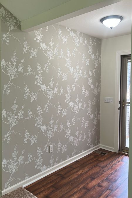 Entryway wallpaper is up! Love this accent wall. 

#LTKSeasonal #LTKstyletip #LTKhome