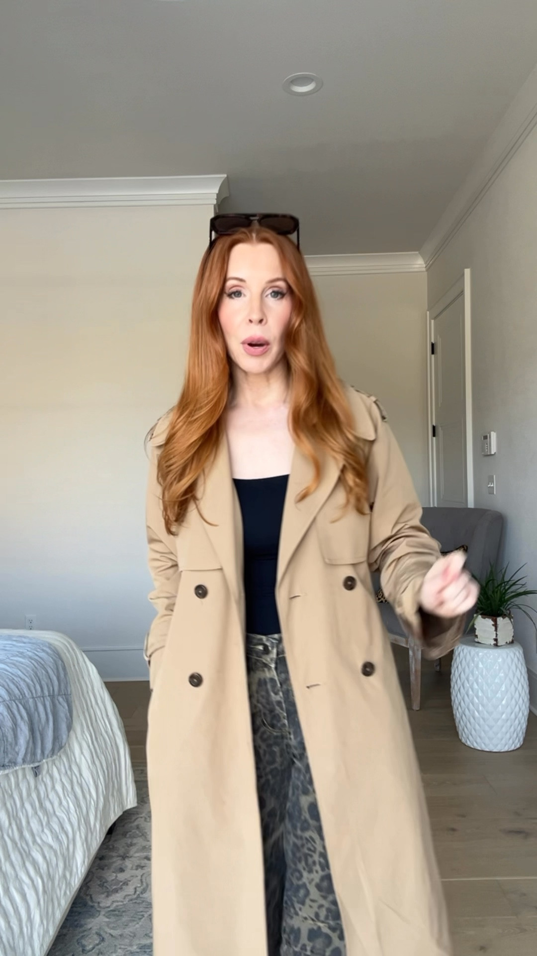 Trench coat, Carolyn Kennedy, spring outfit, jacket, work style 

#LTKootd #LTKOver40 #LTKgrwm