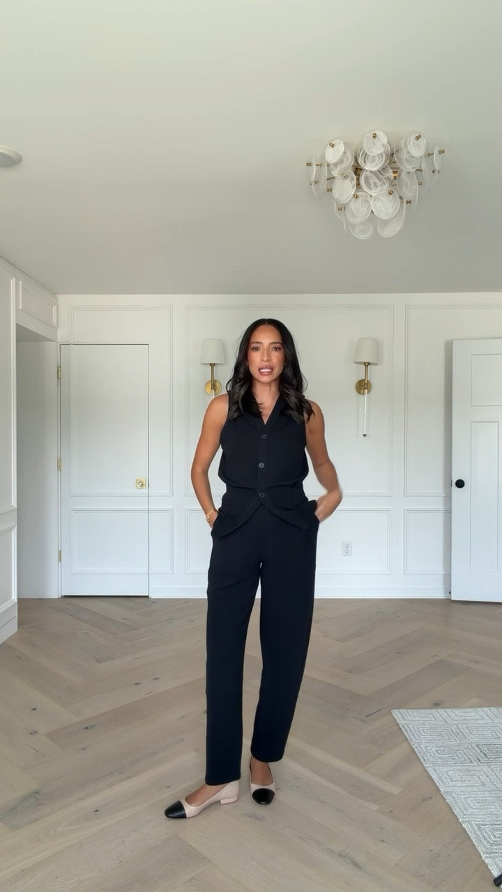 Use code NENAXSPANX to save 15% off your first Spanx order! 🖤 This outfit is perfect for work especially if you have to travel! It is elevated, polished and the pants have pockets! Wearing size S vest and size S Tall barrel pants 

spanx outfit, fall outfit, fall fashion, work outfit, office outfit, casual outfit, work from home outfit, matching set, mom outfit, postpartum outfit

#LTKSeasonal #LTKTravel #LTKWorkwear