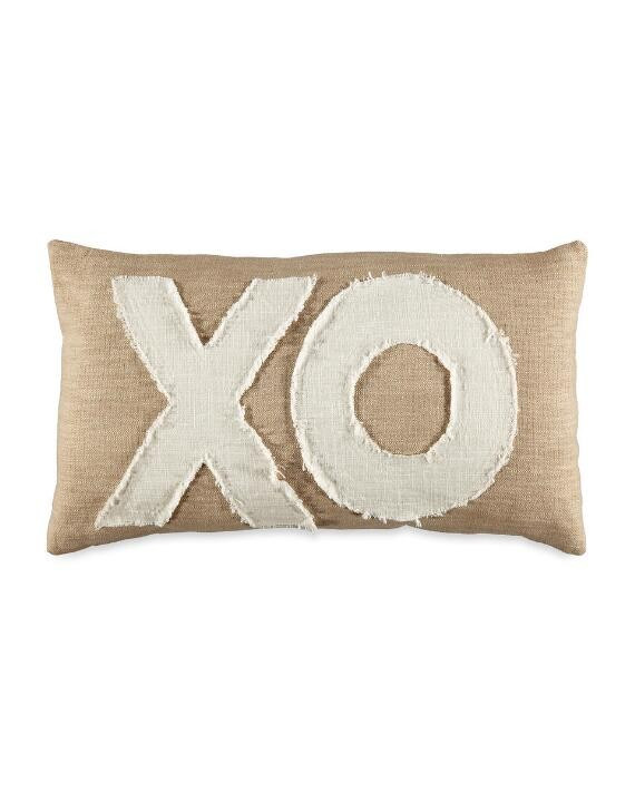 Appliqué XO Decorative Pillow | Stein Mart
