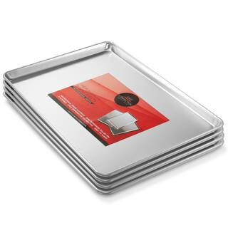 4-Pack 18 in. x 26 in. Commercial Baking Sheet Pans | The Home Depot