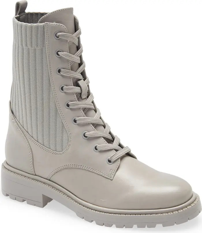 Lydell Mixed Media Combat Boot | Nordstrom