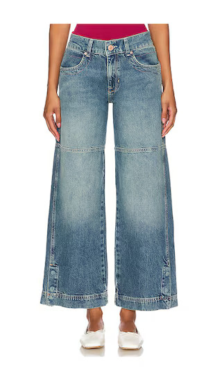 Free People x We The Free Benji Relaxed Wide Leg Jeans in Denim-Medium. - size 29 | Revolve Clothing (Global)
