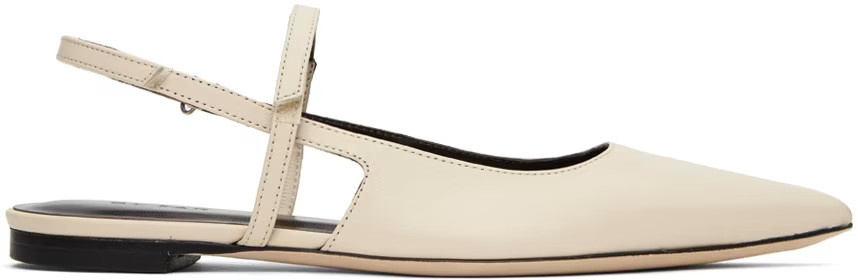 SSENSE Work Capsule – Off-White Jess Ballerina Flats | SSENSE