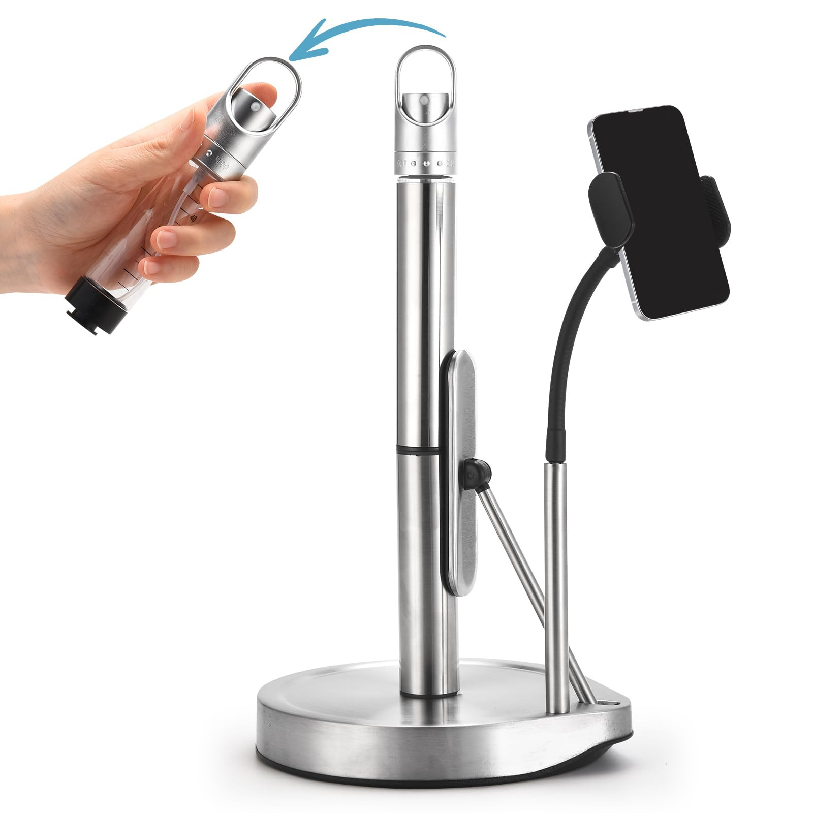 Paper Towel Holder with Spray Bottle (with Phone Holder) for Kitchen Decor and Accessories - Pape... | Amazon (CA)