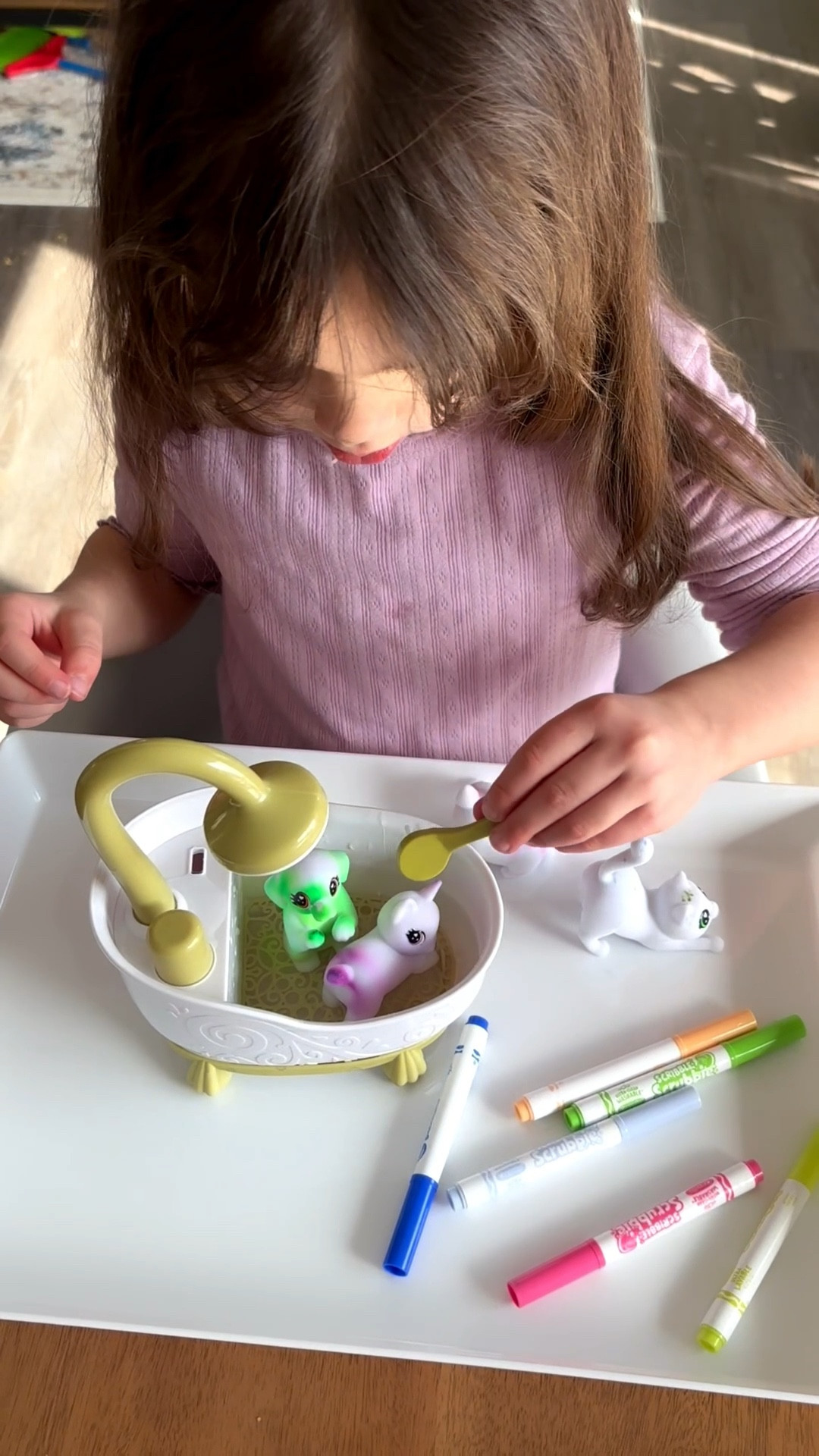 This Scrubbie set has been on repeat at our house 🤍 I love toys that combine creativity + sensory play, and this one keeps my 3 y/o focused and engaged for a good 30 minutes 🙌 Easy to use, mess friendly, and she gets to color, wash, and start all over again. Total mom win. #LTKkids #LTKtoys #SensoryPlay #CreativePlay #ToddlerActivities #ToddlerToys #PreschoolPlay #KidsActivities #MomApproved #QuietPlay #ScreenFreePlay #ToddlerMom #ToyFinds