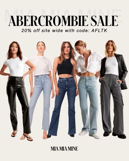 LTK fall sale - take 20% off at Abercrombie with code AFLTK
Abercrombie jeans on sale
Abercrombie faux leather pants
Abercrombie cargo pants 

#LTKstyletip #LTKfindsunder100 #LTKsalealert