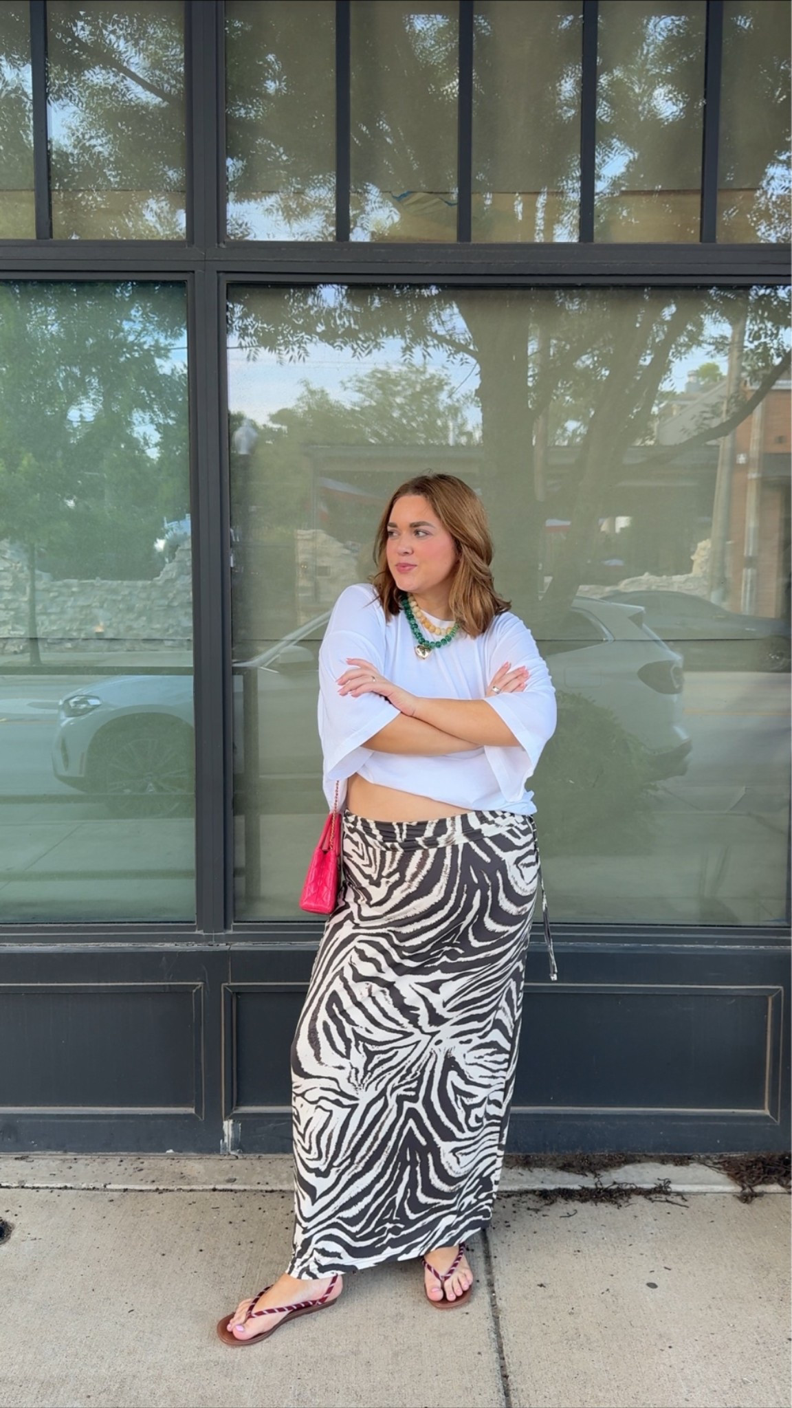 Summer mid size outfit wearing large in top and xl in skirt

#LTKootd #LTKPlusSize #LTKMidsize