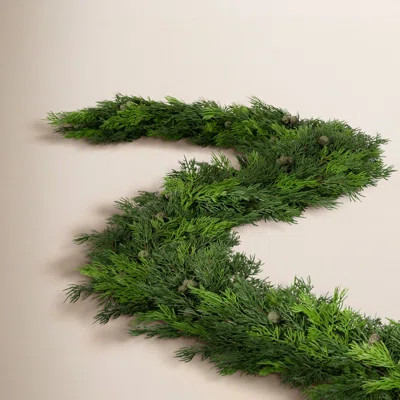 Bisou 76" Artificial Cypress and Berry Garland | Wayfair North America