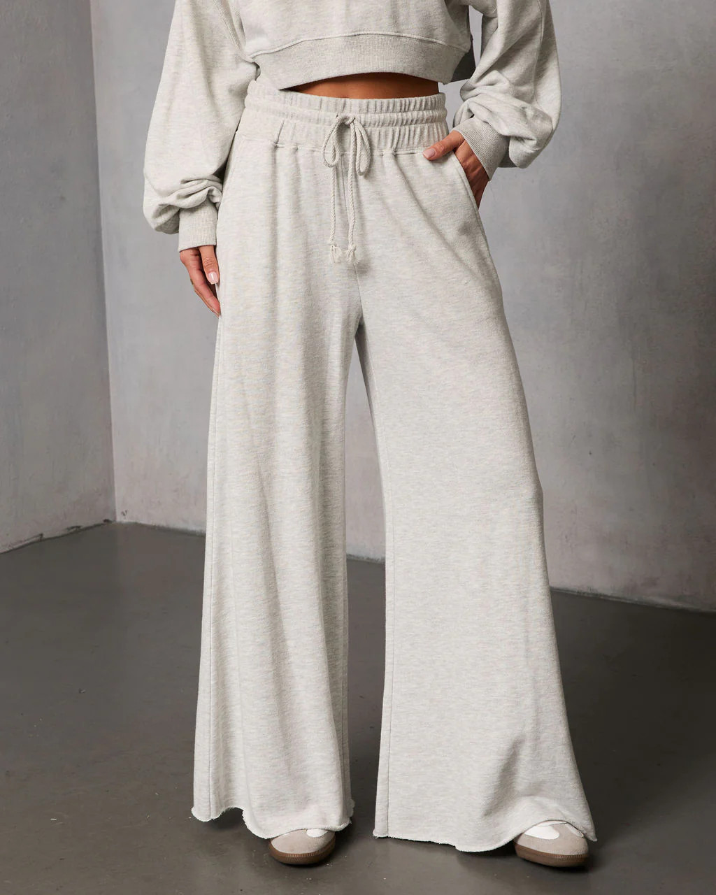 Off Hours Fleece Wide Leg Sweatpants | VICI