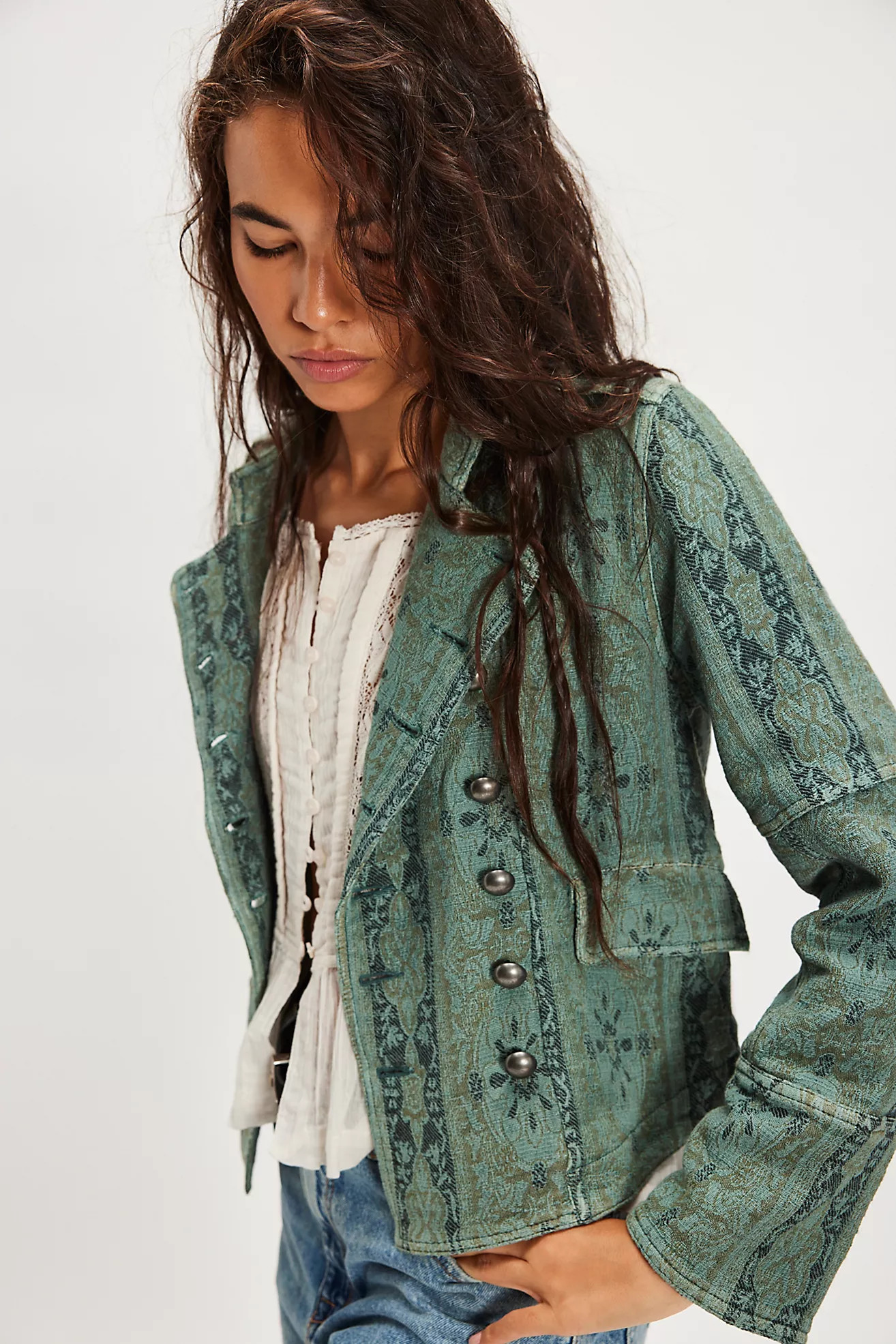 Lotty Jacquard Jacket | Free People (Global - UK&FR Excluded)