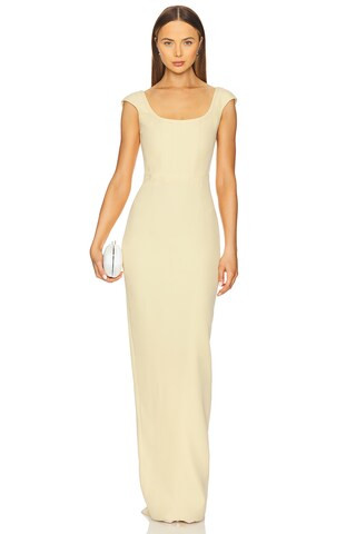 Brooke Gown in Butter Yellow | Revolve Clothing (Global)