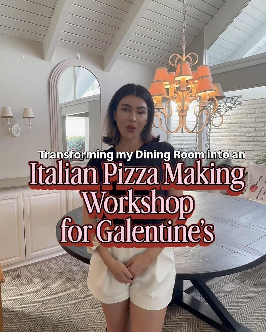 Transform your Dining Room into an Italian Pizza Making Workshop! I did this for my Feb. Cookbook Club Meetup for Galentine’s Day…! ❤️🍕🇮🇹 12/10 recommend this for a fun activity and eats while hosting an event! Here’s everything I used to set up, the boards and pizza stone are a must! And nothing says Italian like a red plaid I used for the runner and Tablescape…!
