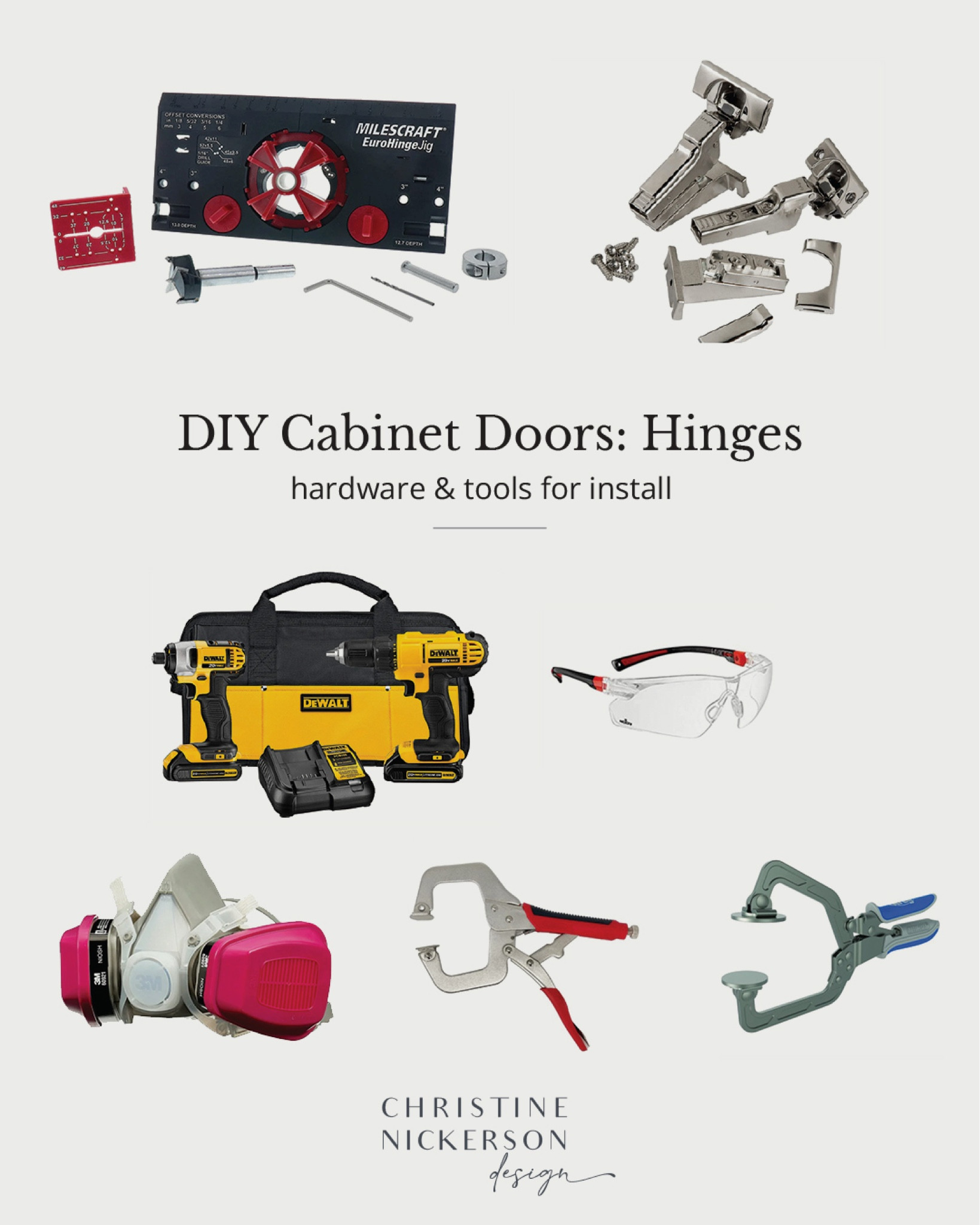 DIY Cabinet Doors: door hinge hardware + install tools!  

#LTKunder50 #LTKhome