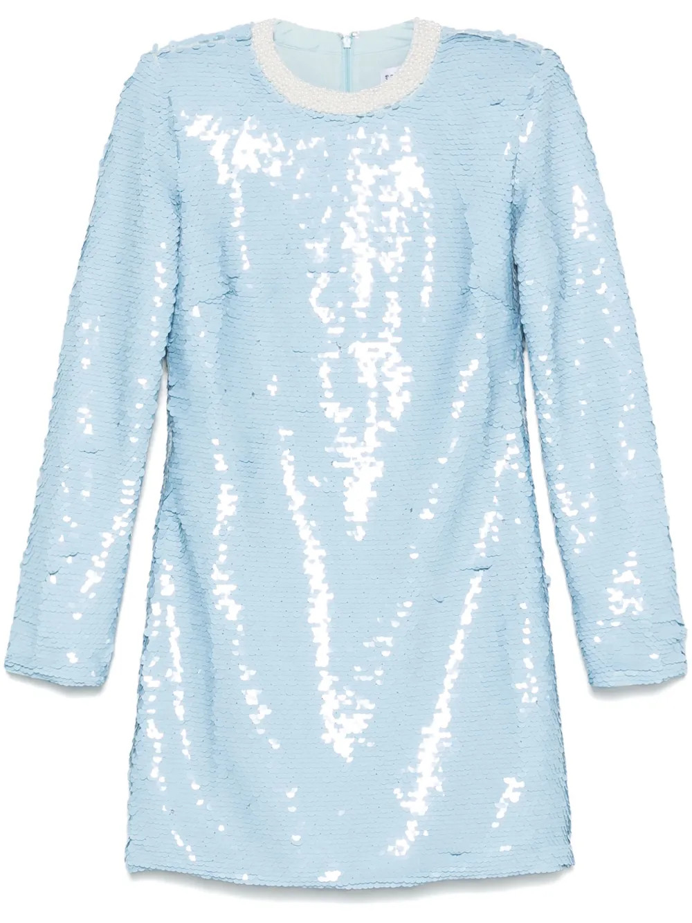 Self-Portrait Sequin Mini Dress | Blue | FARFETCH SI | Farfetch Global