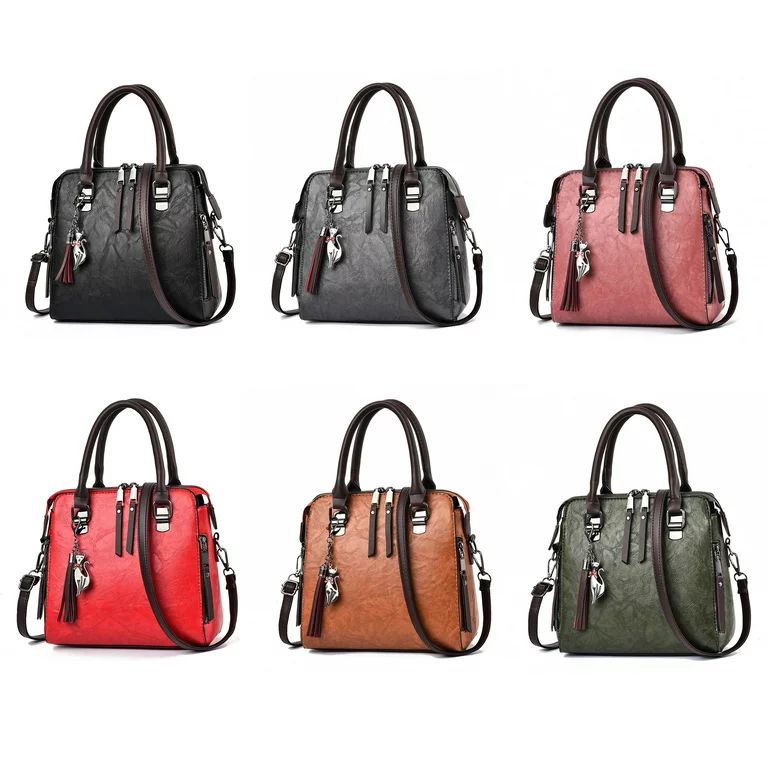 Fashion Tote Women PU Handbag Purses and Handbags,Green | Walmart (US)