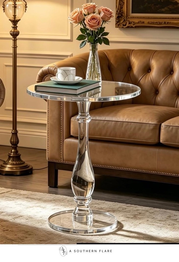 Elegant and modern side table to brighten up your space! Perfect for any room. #HomeDecor #ModernTables/ Home interiors/ affordable Decor/ High/ Low/ amazon
