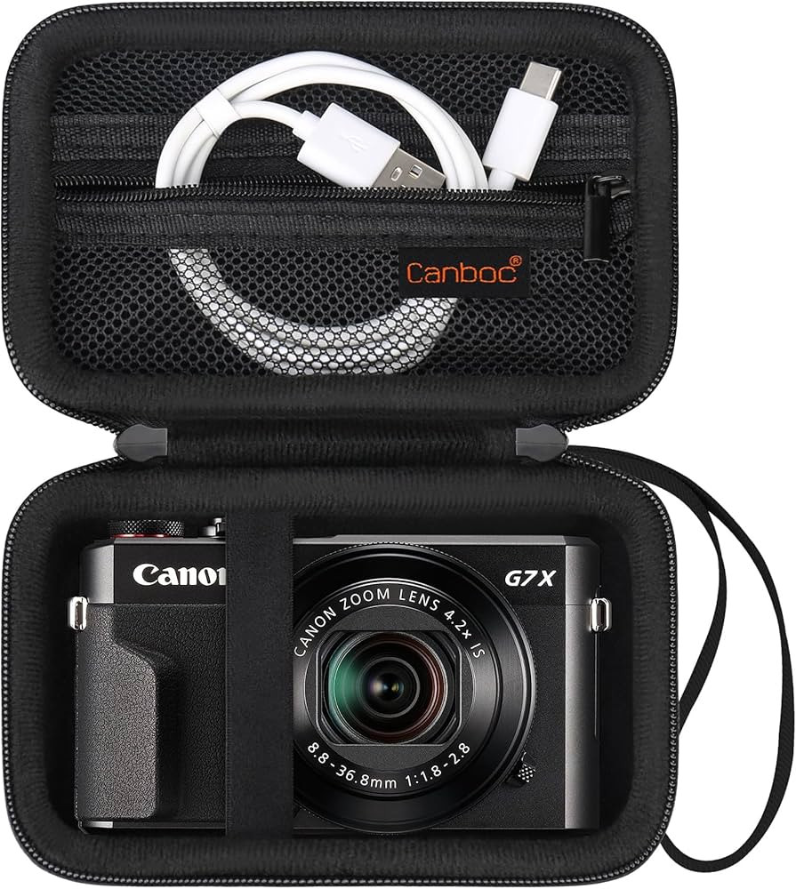 Canboc Carrying Case for Canon PowerShot G7 X Mark II/III Digital Camera, Point and Shoot Vloggin... | Amazon (US)