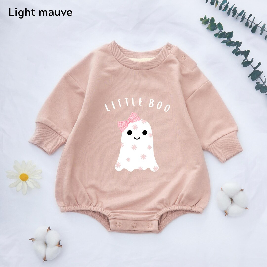 Little Floral Boo Baby Romperbaby Girl Halloweennewborn Halloweenbaby First Halloweenbaby Hallowe... | Etsy (US)