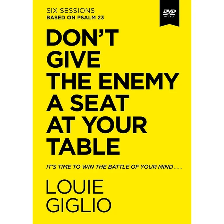 Don't Give the Enemy a Seat at Your Table Video Study: It's Time to Win the Battle of Your Mind (... | Walmart (US)