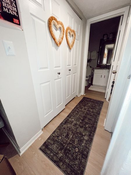 New washable runner rug! Finally found the perfect dark green runner rug! The best thing is it’s WASHABLE with a rubber back 🤪😍🤍 perfect for high traffic areas, kids, and pets! 
Win win 🔥

#LTKstyletip #LTKMostLoved #LTKhome