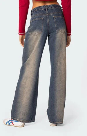 Edikted Raelynn Washed Low Rise Jeans | PacSun | PacSun