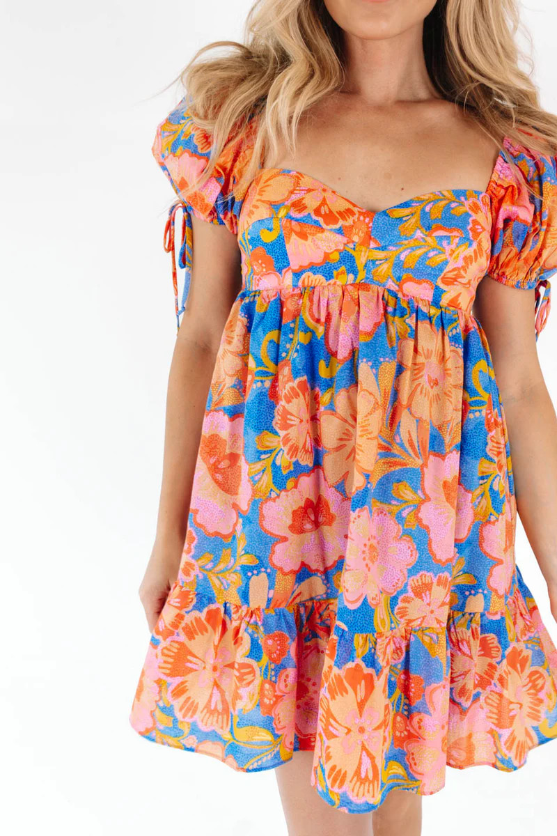 Riviera Maya Dress - Blue Pink | The Impeccable Pig