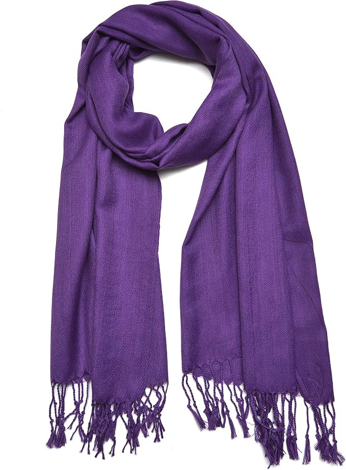 Gelante Plain Soft Pashmina Shawl Wrap Scarf Solid Colors. | Amazon (US)