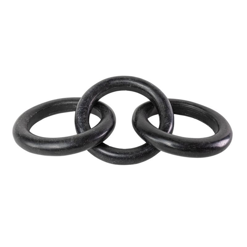 Three Link Decorative Chain Black Marble - Foreside Home & Garden | Target